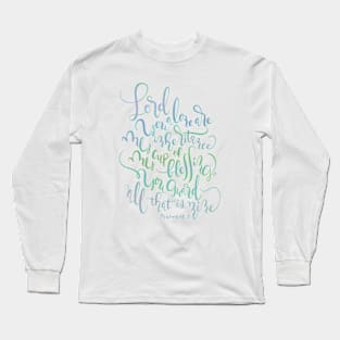 My Cup of Blessing - Psalms 16:5 Long Sleeve T-Shirt